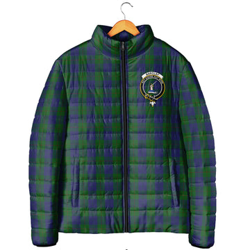Barclay Tartan Padded Jacket with Family Crest