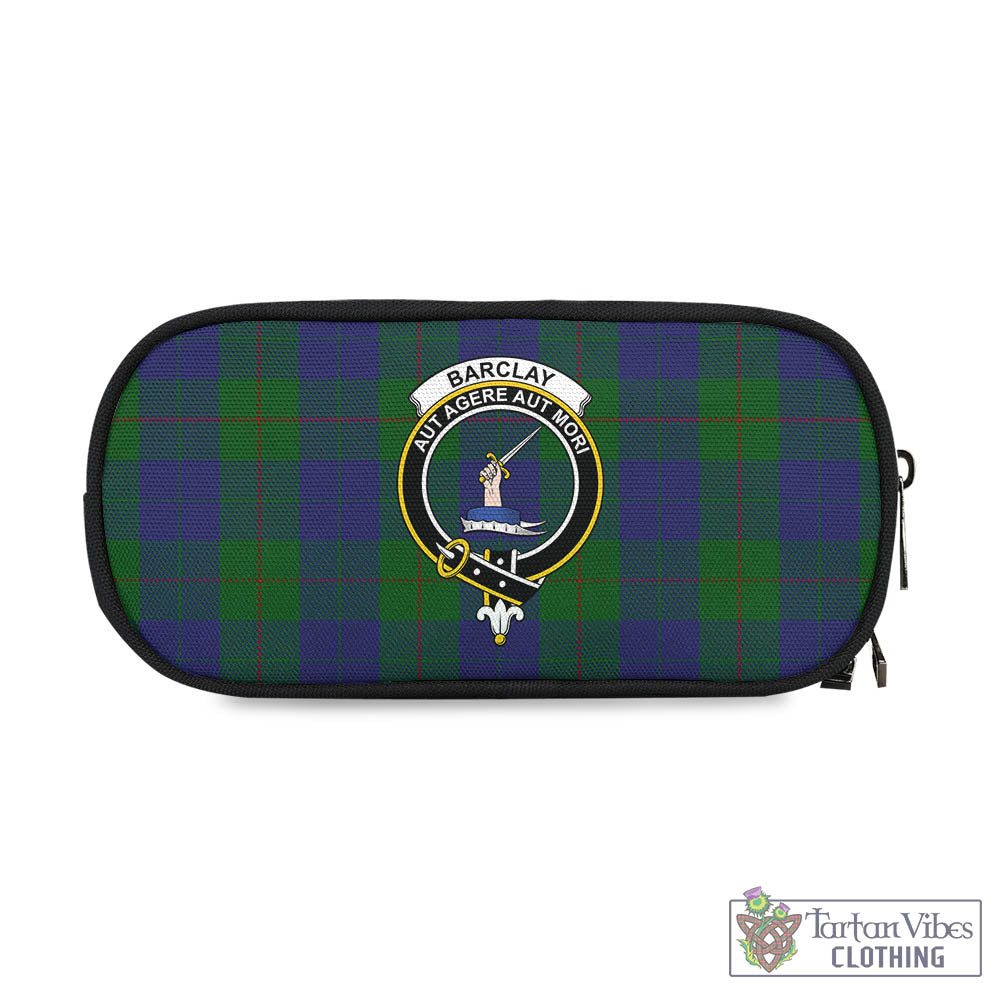 Tartan Vibes Clothing Barclay Tartan Pen and Pencil Case with Family Crest