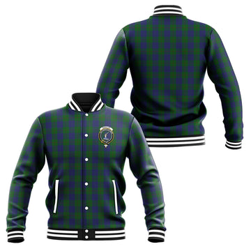 Barclay Tartan Baseball Jacket with Family Crest