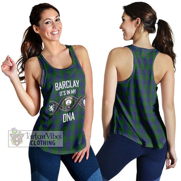 Barclay Tartan Women's Racerback Tanks with Family Crest DNA In Me Style 4XL - Tartanvibesclothing Shop