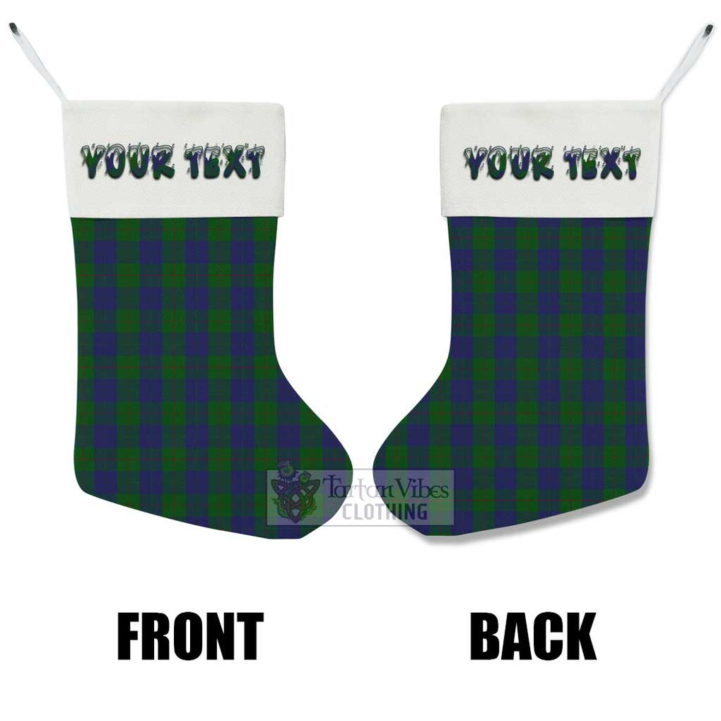 Tartan Vibes Clothing Barclay Tartan Christmas Stocking with Personalized Text
