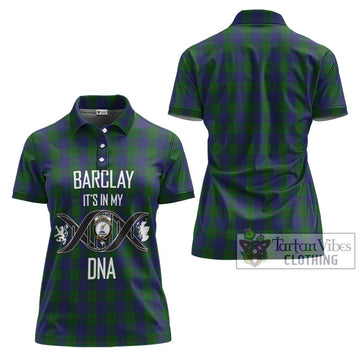 Barclay Tartan Women's Polo Shirt with Family Crest DNA In Me Style - Tartanvibesclothing Shop