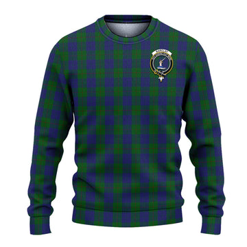 Barclay Tartan Knitted Sweater with Family Crest - Tartanvibesclothing