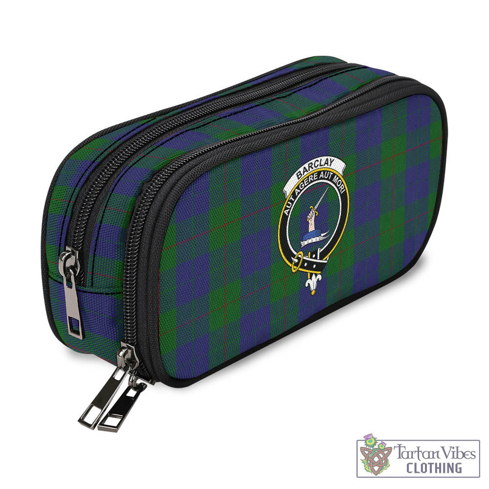 Tartan Vibes Clothing Barclay Tartan Pen and Pencil Case with Family Crest