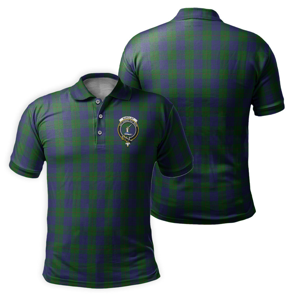 Barclay Tartan Men's Polo Shirt with Family Crest - Tartanvibesclothing