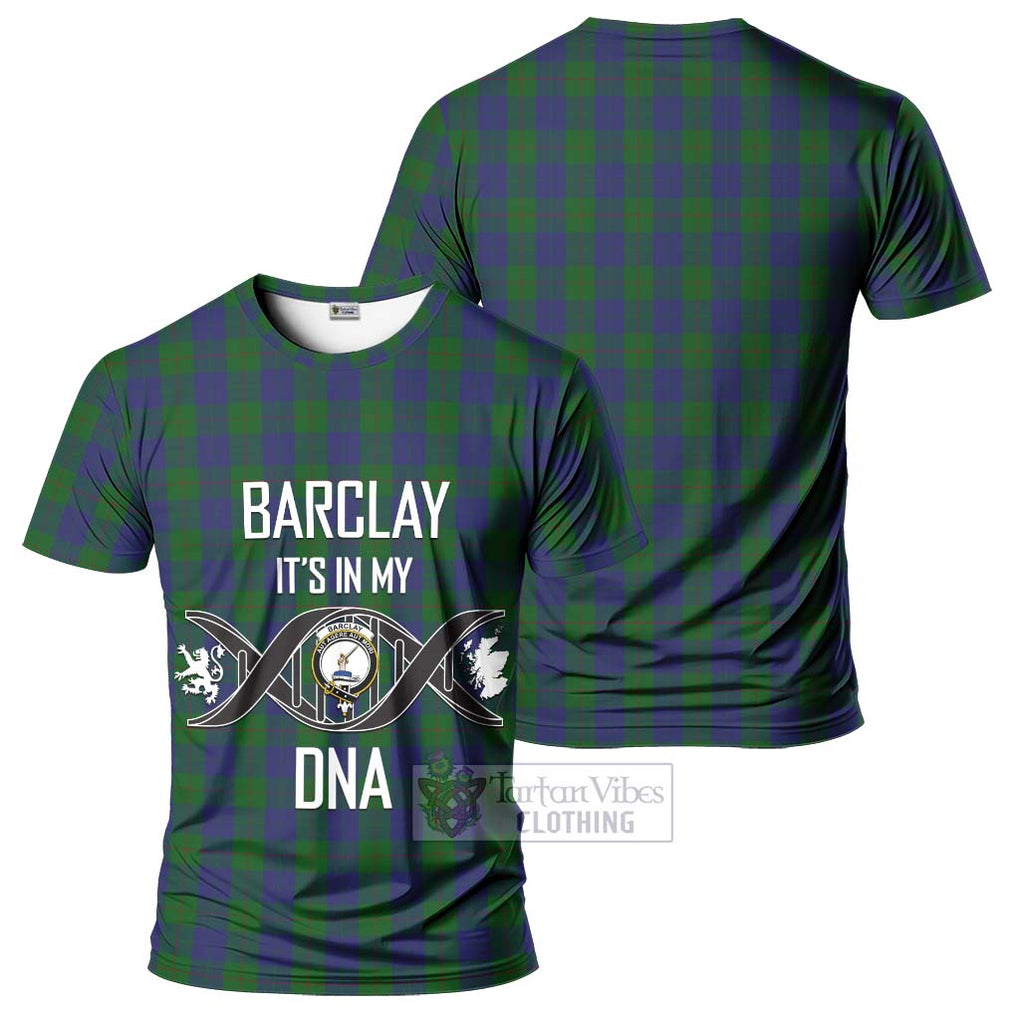Barclay Tartan T-Shirt with Family Crest DNA In Me Style - Tartan Vibes Clothing