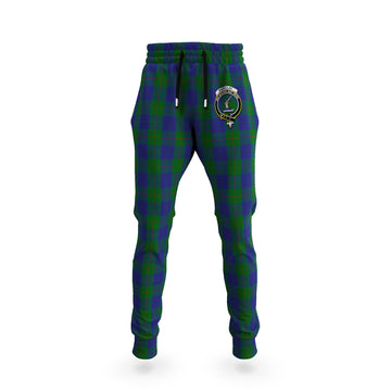 Barclay Tartan Joggers Pants with Family Crest