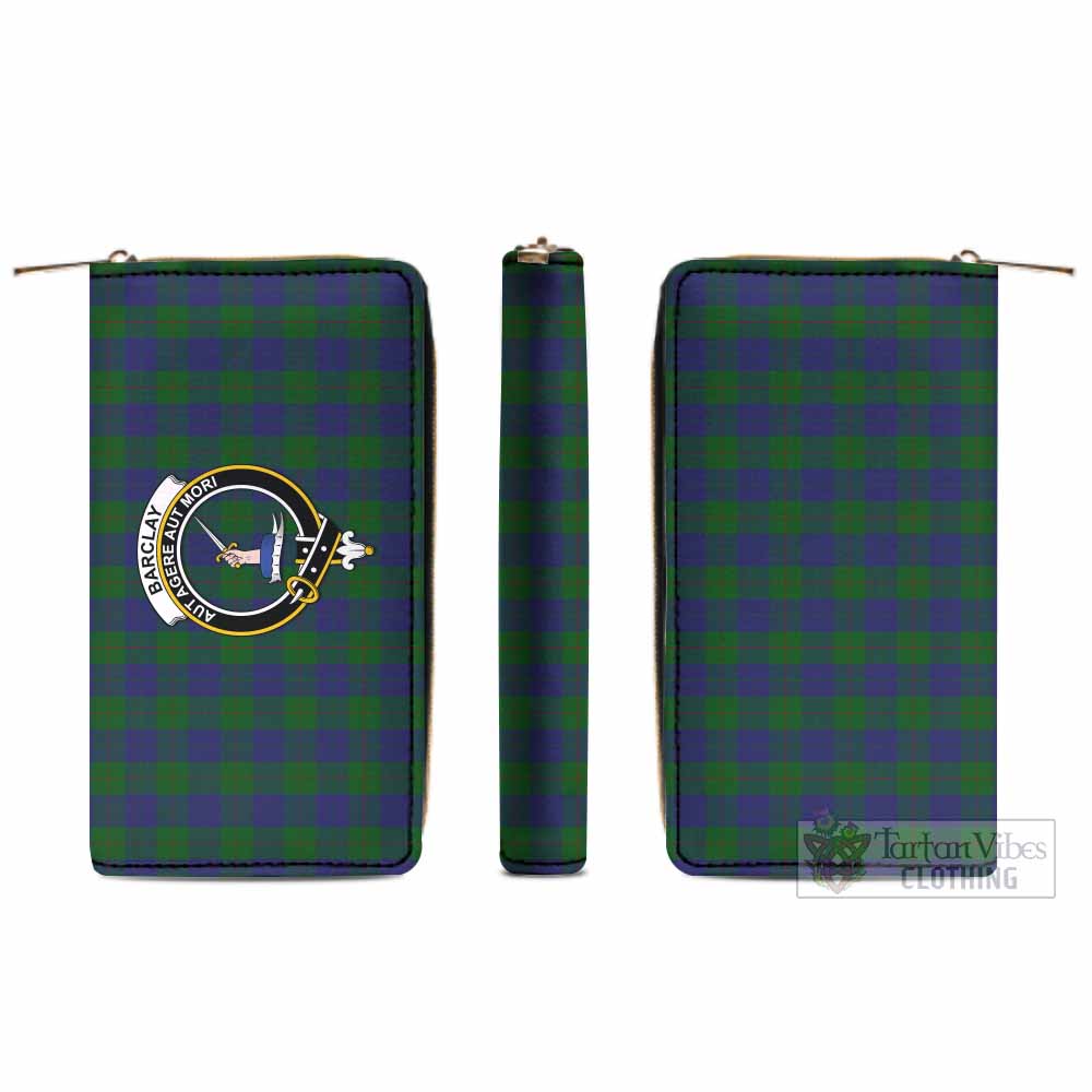 Tartan Vibes Clothing Barclay Tartan Women's Leather Wallet with Family Crest