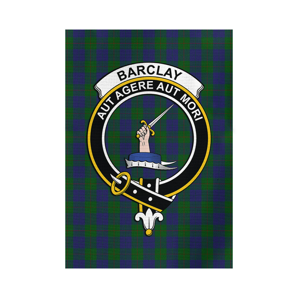 Barclay Tartan Flag with Family Crest - Tartanvibesclothing