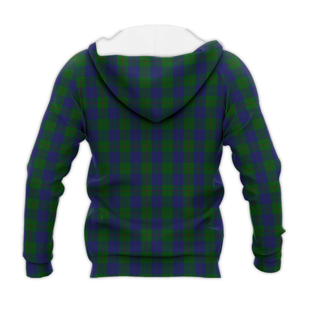Barclay Tartan Knitted Hoodie with Family Crest - Tartanvibesclothing