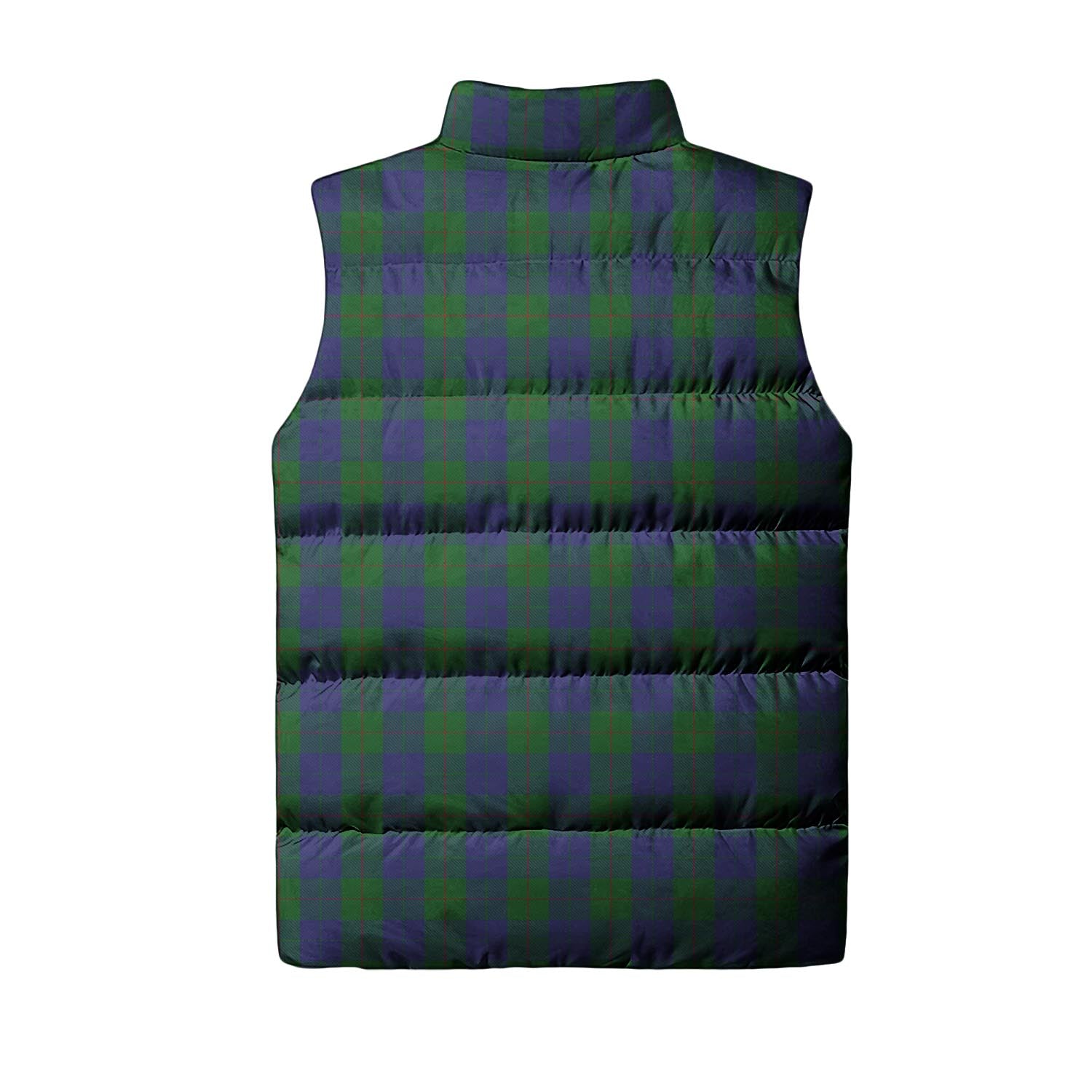 Barclay Tartan Sleeveless Puffer Jacket with Family Crest - Tartan Vibes Clothing