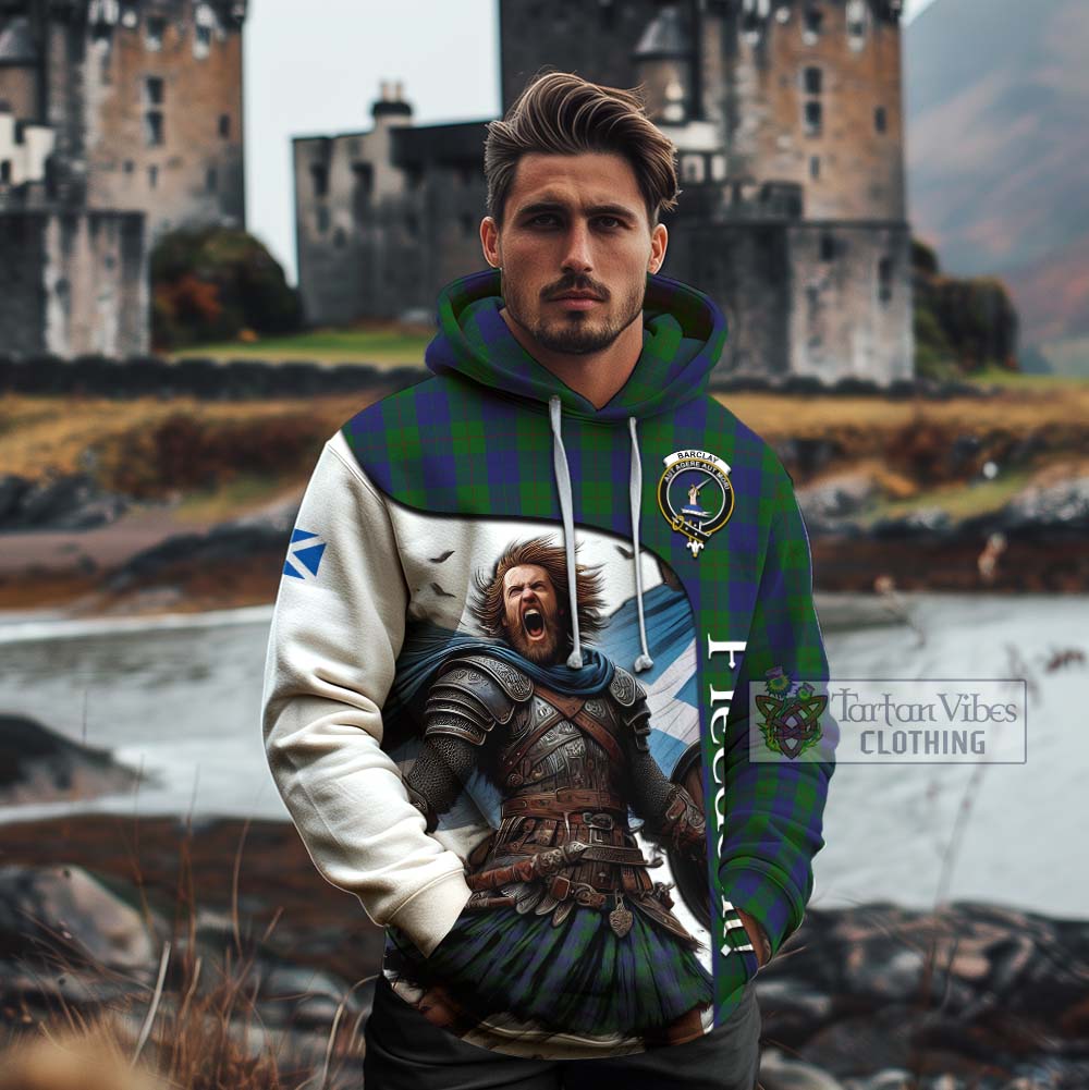 Tartan Vibes Clothing Barclay Crest Tartan Cotton Hoodie Inspired by the Freedom of Scottish Warrior