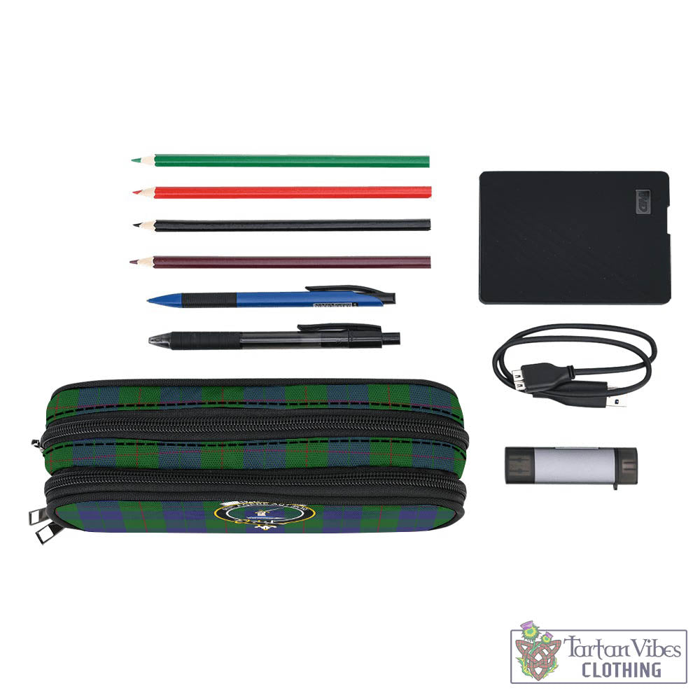 Tartan Vibes Clothing Barclay Tartan Pen and Pencil Case with Family Crest