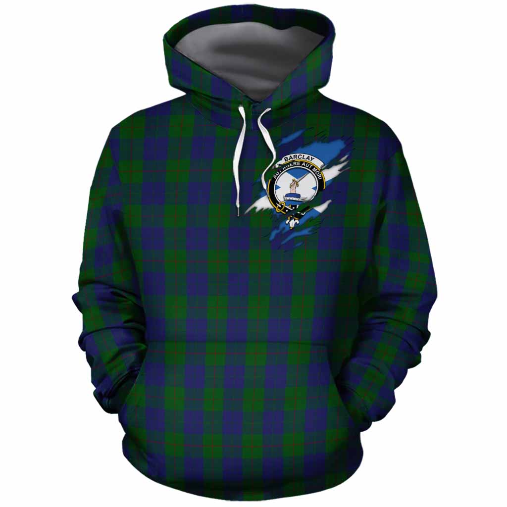 Barclay Clan Crest In Me Tartan Cotton Hoodie Scotland Flag Style