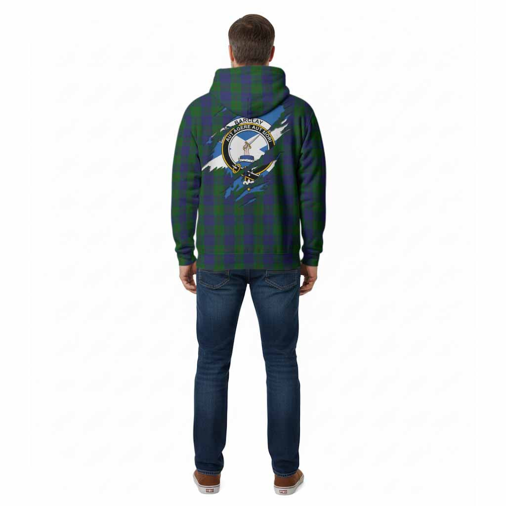 Barclay Clan Crest In Me Tartan Cotton Hoodie Scotland Flag Style
