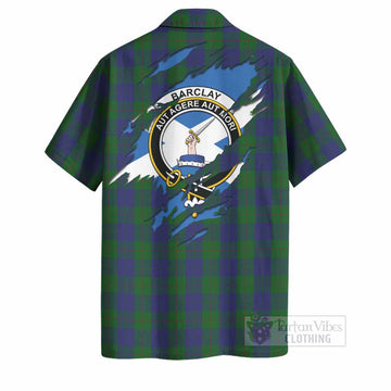 Barclay Clan Crest In Me Tartan Hawaiian Shirt Scotland Flag Style