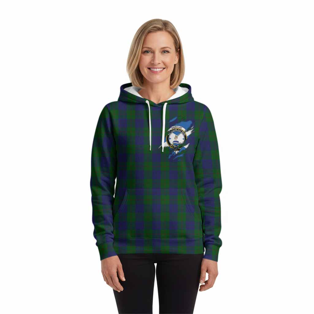 Barclay Clan Crest In Me Tartan Hoodie Scotland Flag Style