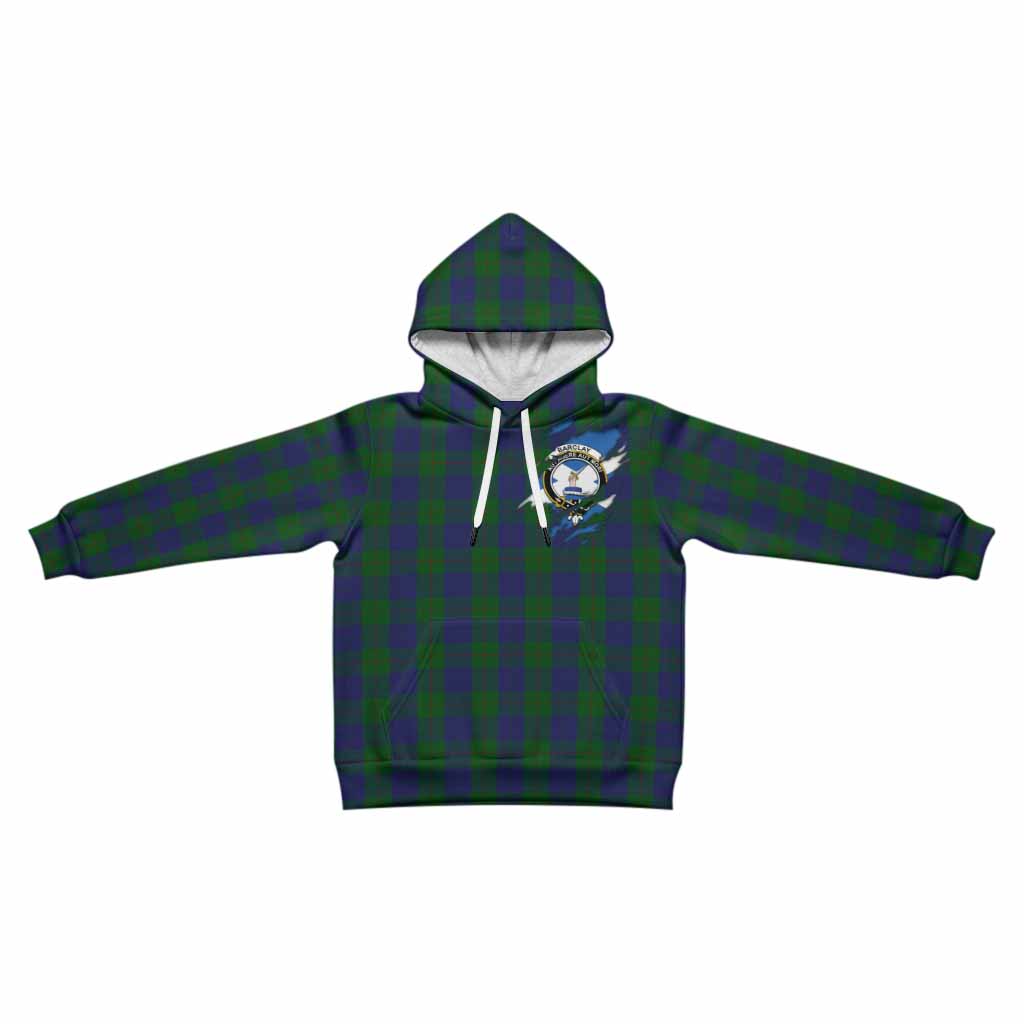 Barclay Clan Crest In Me Tartan Kid Hoodie Scotland Flag Style
