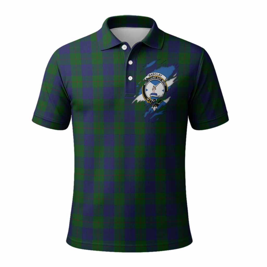 Barclay Clan Crest In Me Tartan Polo Shirt Scotland Flag Style