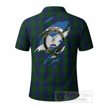Barclay Clan Crest In Me Tartan Polo Shirt Scotland Flag Style