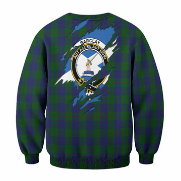 Barclay Clan Crest In Me Tartan Sweatshirt Scotland Flag Style