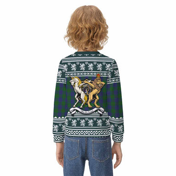 Barclay Clan Tartan Crest Christmas Kid Ugly Sweatshirt Coat of Arms Funny Style - Tartan Vibes Clothing
