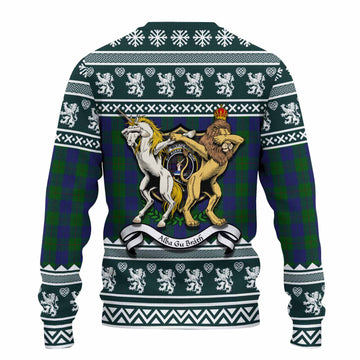 Barclay Clan Tartan Crest Christmas Ugly Sweater Coat of Arms Funny Style
