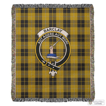 Barclay Dress Tartan Woven Blanket with Family Crest