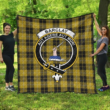 Barclay Dress Tartan Quilt with Family Crest