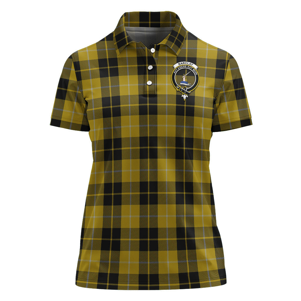 Barclay Dress Tartan Polo Shirt with Family Crest For Women - Tartanvibesclothing