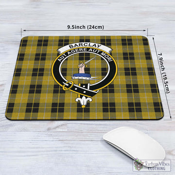 Barclay Dress Tartan Mouse Pad with Family Crest