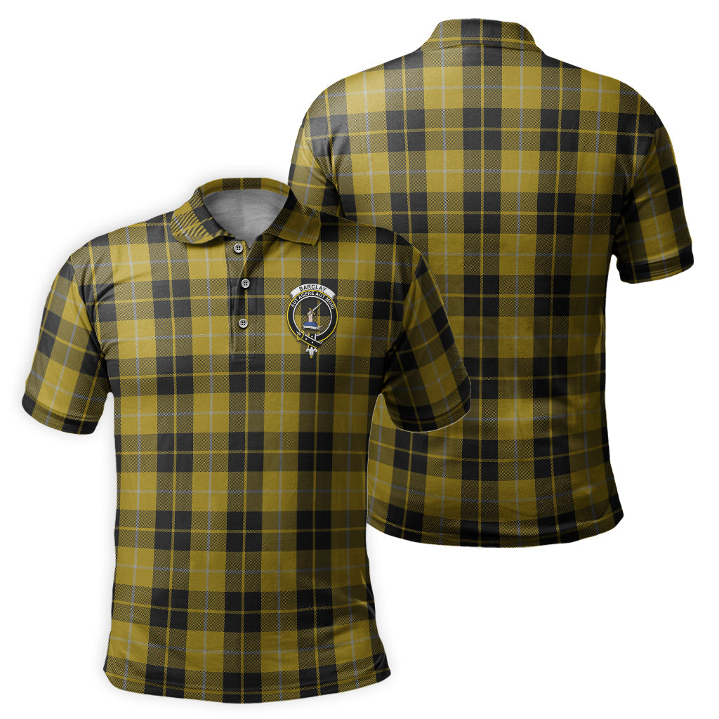 Barclay Dress Tartan Men's Polo Shirt with Family Crest - Tartanvibesclothing