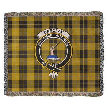 Barclay Dress Tartan Woven Blanket with Family Crest