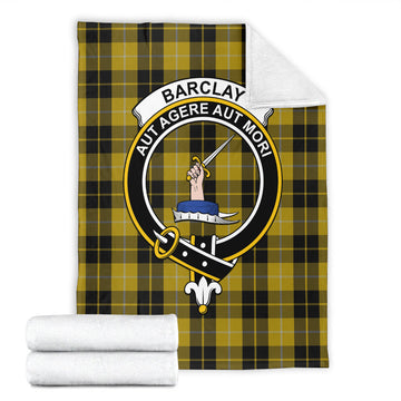 Barclay Dress Tartan Blanket with Family Crest