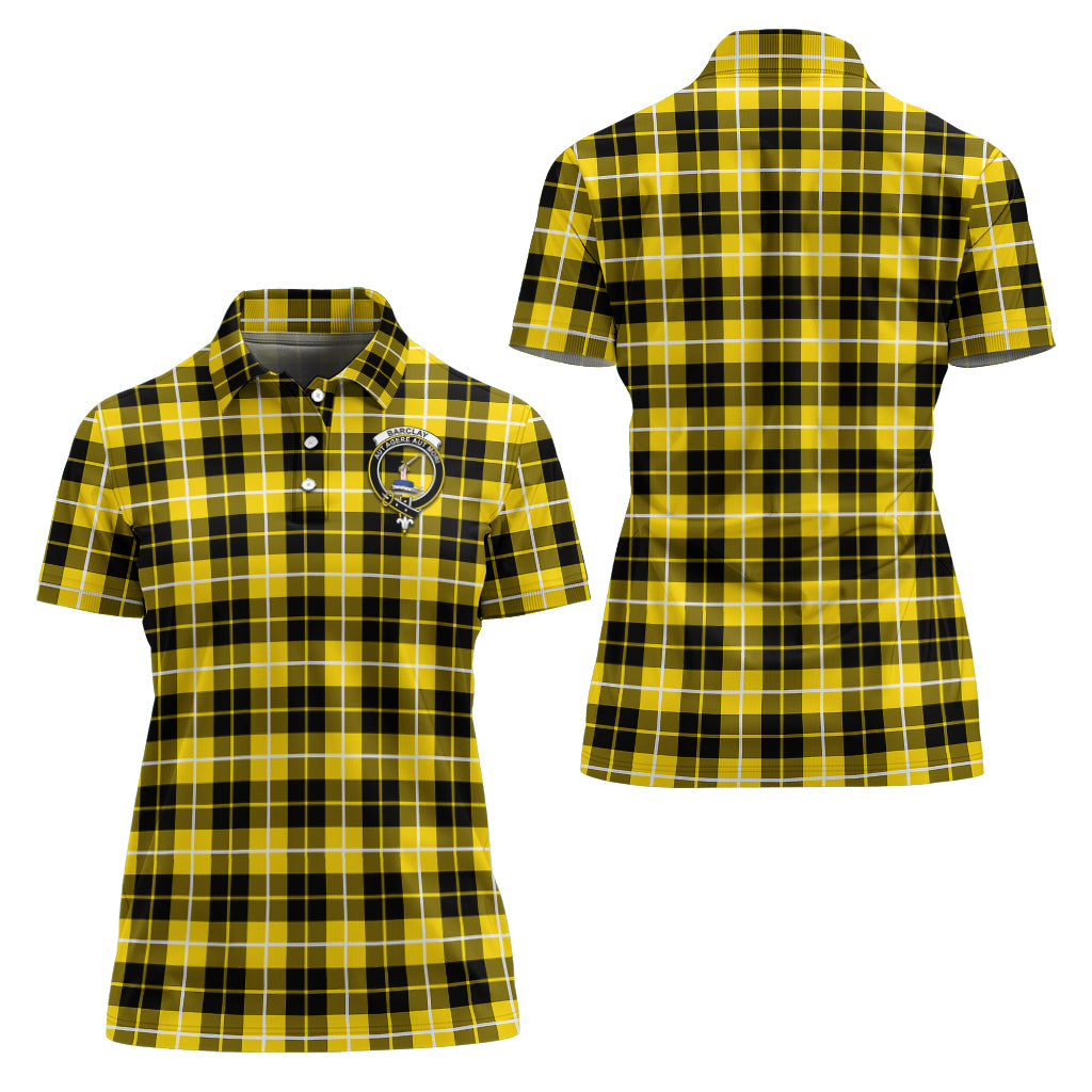 Barclay Dress Modern Tartan Polo Shirt with Family Crest For Women Women - Tartanvibesclothing