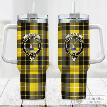 Barclay Dress Modern Tartan and Family Crest Tumbler with Handle
