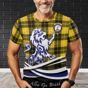 Barclay Dress Modern Tartan T-Shirt with Alba Gu Brath Regal Lion Emblem