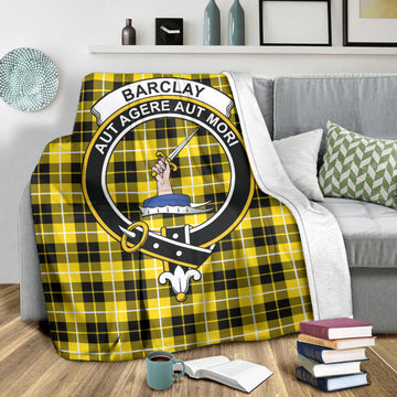 Barclay Dress Modern Tartan Blanket with Family Crest