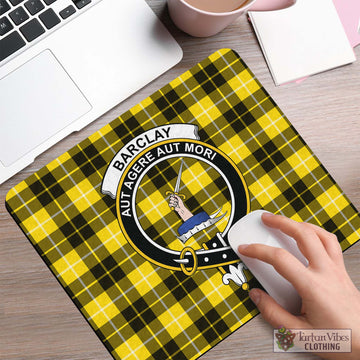 Barclay Dress Modern Tartan Mouse Pad with Family Crest
