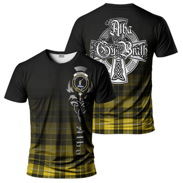 Barclay Dress Modern Tartan T-Shirt Featuring Alba Gu Brath Family Crest Celtic Inspired