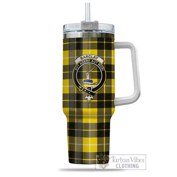 Barclay Dress Modern Tartan and Family Crest Tumbler with Handle