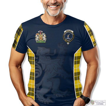 Barclay Dress Modern Tartan T-Shirt with Family Crest and Lion Rampant Vibes Sport Style