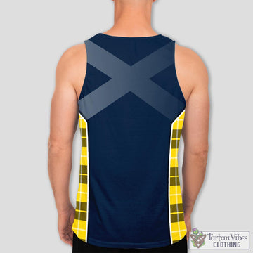 Barclay Dress Modern Tartan Men's Tanks Top with Family Crest and Scottish Thistle Vibes Sport Style