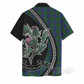 Barclay Family Crest Tartan Hawaiian Shirt Alba Thistle Inspired - Tartan Vibes Clothing