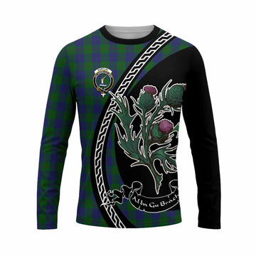 Barclay Family Crest Tartan Long Sleeve T-Shirt Alba Thistle Inspired - Tartan Vibes Clothing