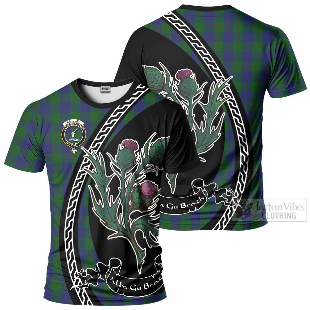 Barclay Family Crest Tartan T-Shirt Alba Thistle Inspired - Tartan Vibes Clothing
