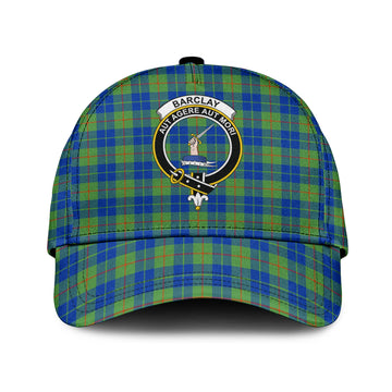 Barclay Hunting Ancient Tartan Classic Cap with Family Crest