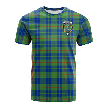 Barclay Hunting Ancient Tartan T-Shirt with Family Crest