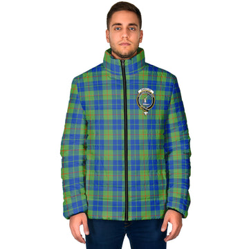 Barclay Hunting Ancient Tartan Padded Jacket with Family Crest