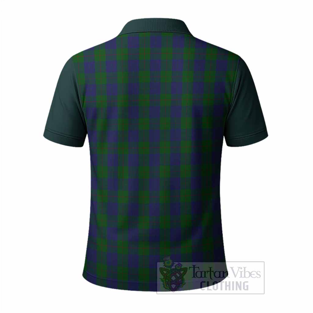 Barclay Tartan Accent Polo Shirt with Family Crest